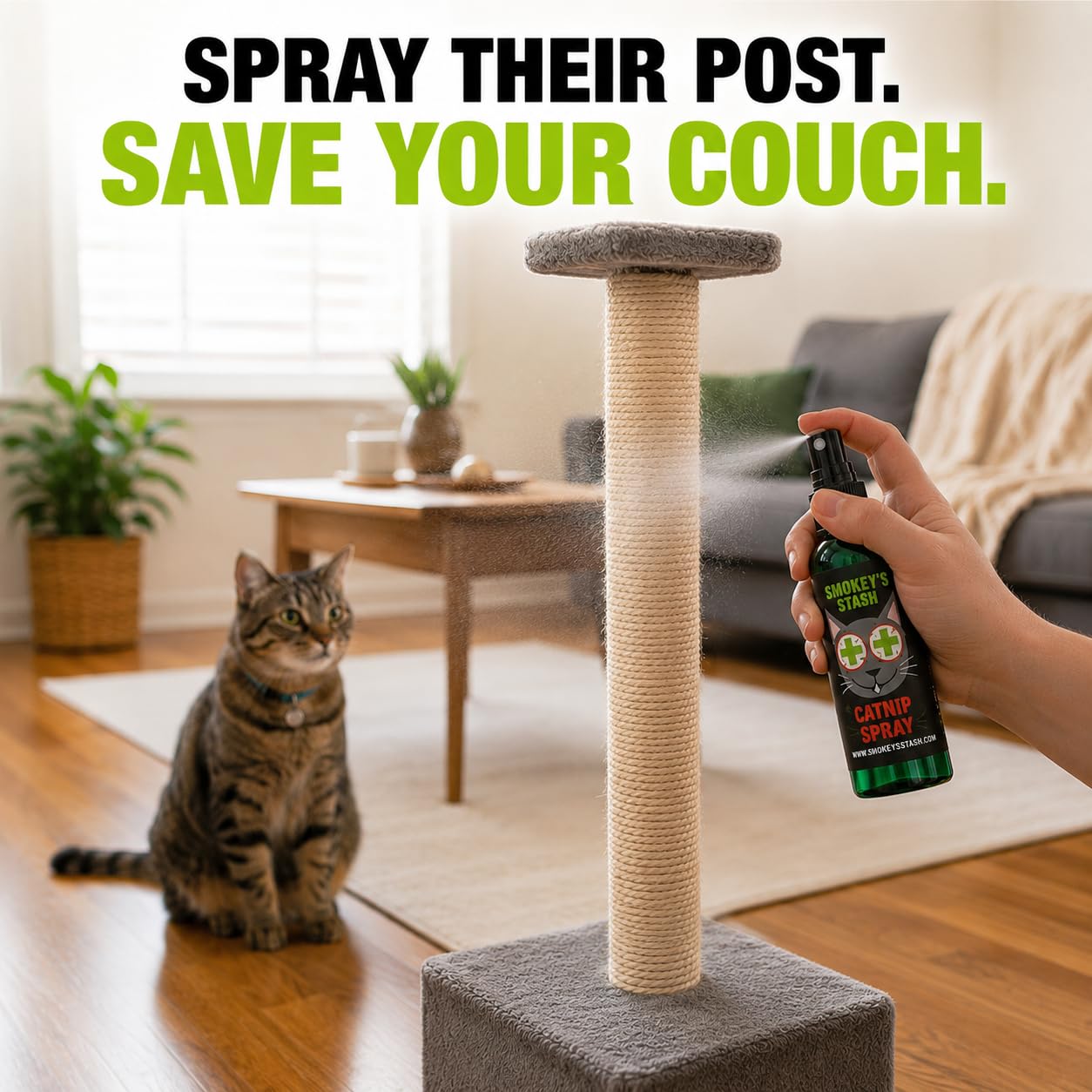 Amazon.com : Smokey's Stash Catnip Spray for Cats – 2oz